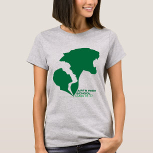 Maßgeschneiderte Kunsthandwerker Grüne Silhouetten T-Shirt