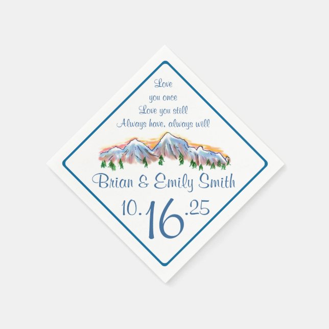 Maßgeschneiderte, künstlerische Servietten für die (Ecke)