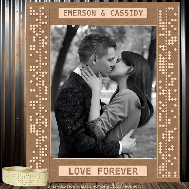 Maßgeschneiderte Lasergravur "LIEBE" in 18 Sprache Geätzte Rahmen (Von Creator hochgeladen)