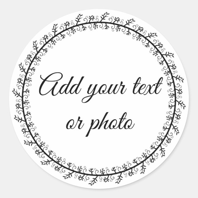 Maßgeschneiderte, leere, 1-2 Zoll Klappkleber Runder Aufkleber (Vorderseite)