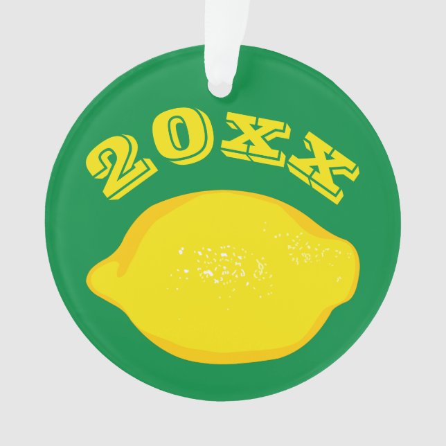 Maßgeschneiderte Lemon Ornament (Vorderseite)