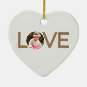 Maßgeschneiderte Liebe Baby Foto Heart Shaped Orna Keramik Ornament