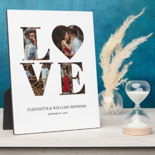 Maßgeschneiderte Liebe Herz 4 Foto Vertikale Ebene Fotoplatte