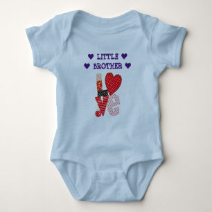 Maßgeschneiderte LIEBE KLEINBROTHER-Valentine Baby Strampler