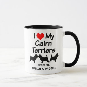 Maßgeschneiderte Liebe Meine Tasse für drei Cairn