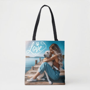 Maßgeschneiderte LIEBE Pad Print Dog Lover Pet Fot