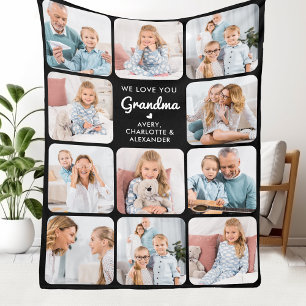Maßgeschneiderte Liebe Sie Oma Modern 11 FotoColla Fleecedecke