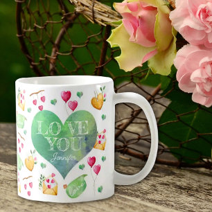 Maßgeschneiderte Liebe Sie, Valentinstag Kaffeetasse