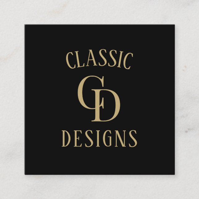 Maßgeschneiderte Lieferungen für kleine Unternehme Quadratische Visitenkarte (Vorderseite)