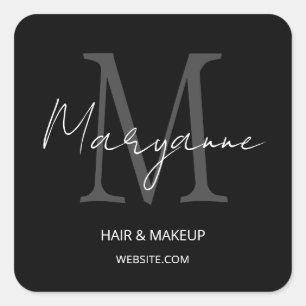 Maßgeschneiderte Lieferungen für kleine Unternehme Quadratischer Aufkleber