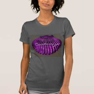 Maßgeschneiderte lila Kammmuschel T-Shirt