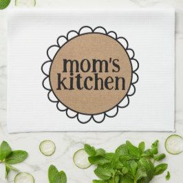 Maßgeschneiderte MAMA KITCHEN-Scalloponkante Geschirrtuch