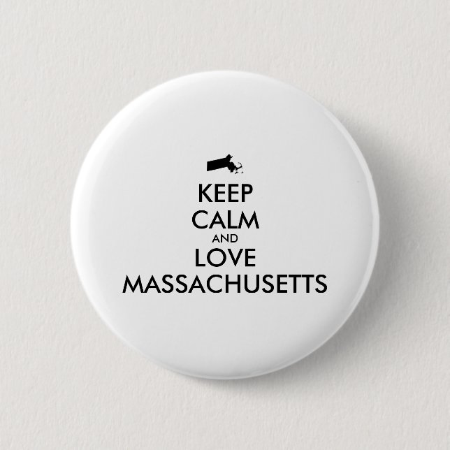 Maßgeschneiderte MASSACHUSETTEN für BEHALTEN CALM  Button (Vorderseite)