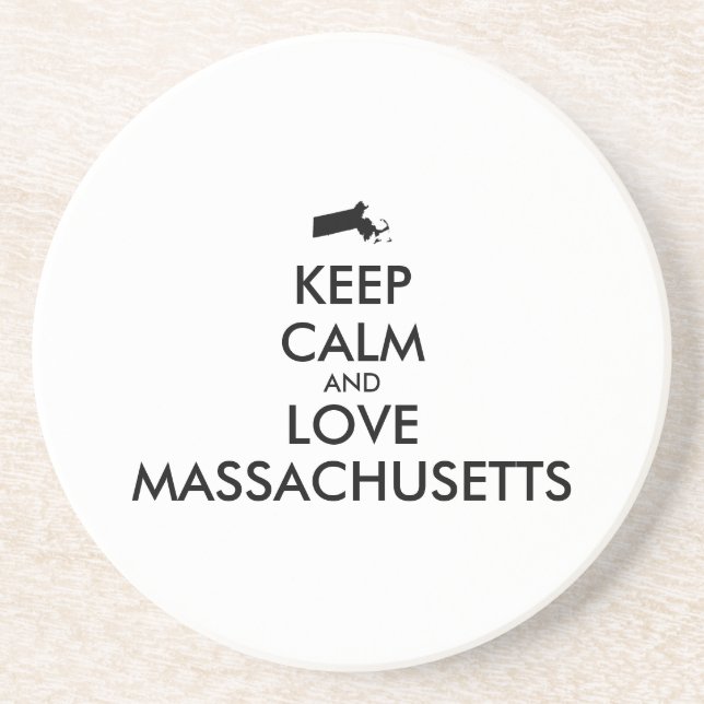 Maßgeschneiderte MASSACHUSETTEN für BEHALTEN CALM  Getränkeuntersetzer (Vorne)