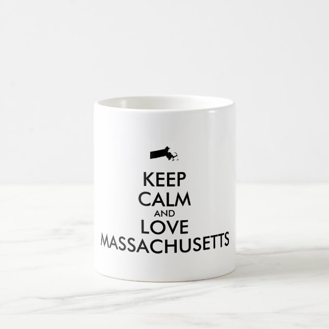 Maßgeschneiderte MASSACHUSETTEN für BEHALTEN CALM  Kaffeetasse (Mittel)