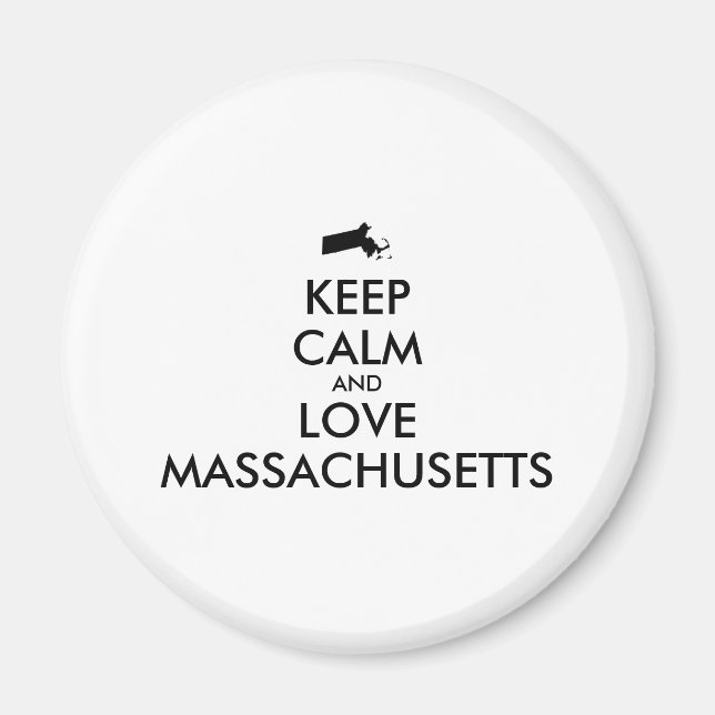 Maßgeschneiderte MASSACHUSETTEN für BEHALTEN CALM  Magnet (Vorne)