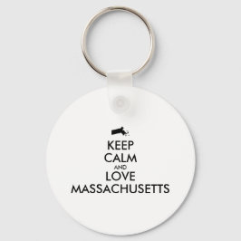 Maßgeschneiderte MASSACHUSETTEN für BEHALTEN CALM  Schlüsselanhänger