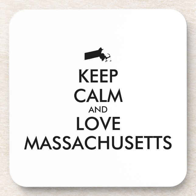 Maßgeschneiderte MASSACHUSETTEN für BEHALTEN CALM  Untersetzer (Vorderseite)