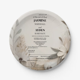 Maßgeschneiderte Meilensteine-Celebration-Karten Pappteller