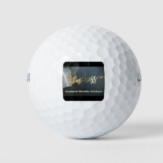 Maßgeschneiderte metallische Sticker Golfball