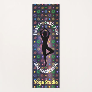 Maßgeschneiderte Milchweg-Chakra-Yoga-Pose Yogamatte