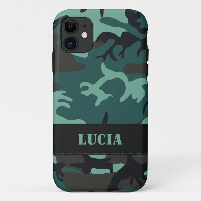 Maßgeschneiderte militärische Camouflage Case-Mate iPhone Hülle (Rückseite)