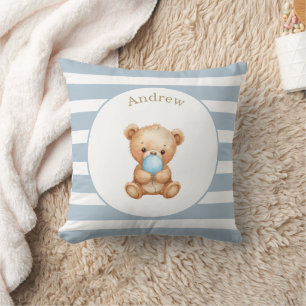 Maßgeschneiderte Minimalistische Streifen Teddy Be Kissen