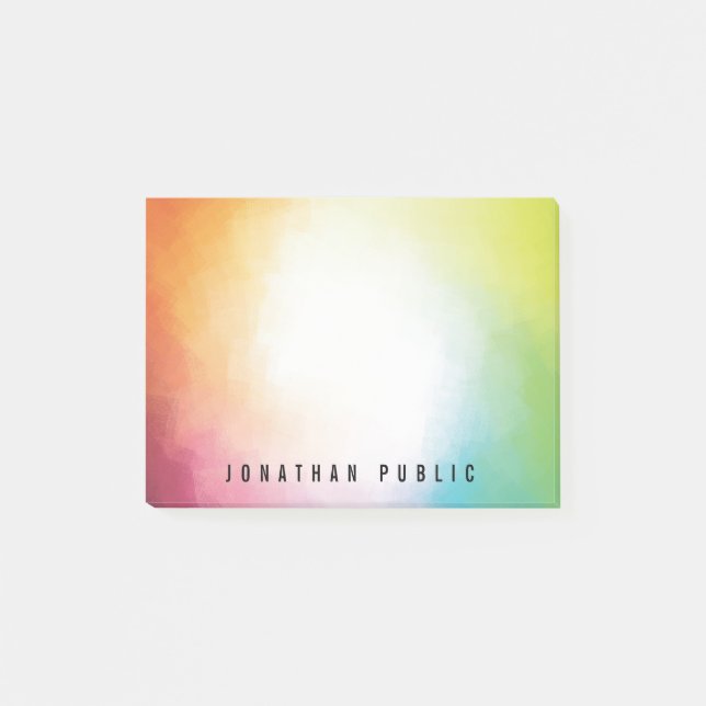 Maßgeschneiderte, moderne Abstrakte Kunstvorlage Post-it Klebezettel (Vorderseite)