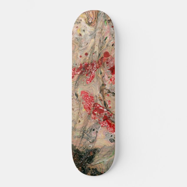 Maßgeschneiderte, moderne Abstrakte Kunstvorlage Skateboard (Vorderseite)