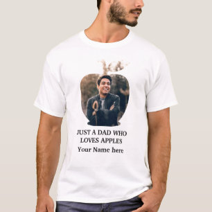 Maßgeschneiderte, moderne Apfelfruchtfoto-Vorlage T-Shirt