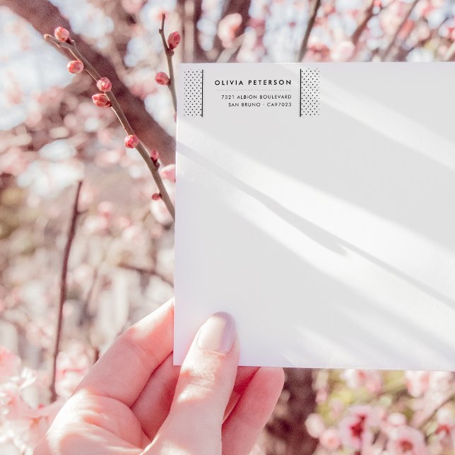 Maßgeschneiderte moderne B&W Geometric-Muster-Rück (Von Creator hochgeladen)