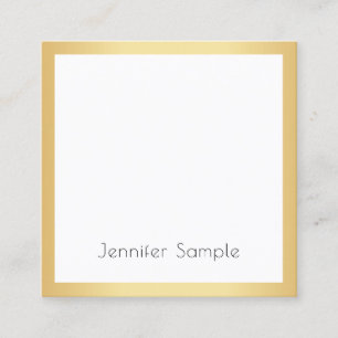 Maßgeschneiderte, moderne Berufliche Elegante Quadratische Visitenkarte