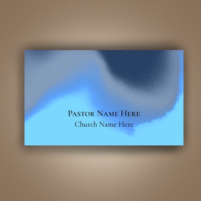 Maßgeschneiderte moderne Coole, einzigartige Chris Visitenkarte (Customize this unique modern abstract blue swirl business card. For pastors or church minister...
)