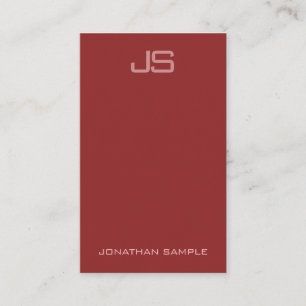 Maßgeschneiderte moderne Elegant Mit Monogramm ver Visitenkarte