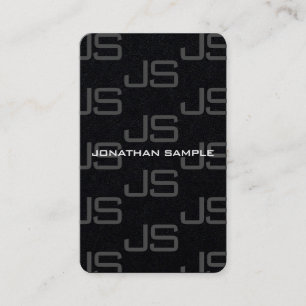 Maßgeschneiderte, moderne, elegante Monogram Luxus Visitenkarte