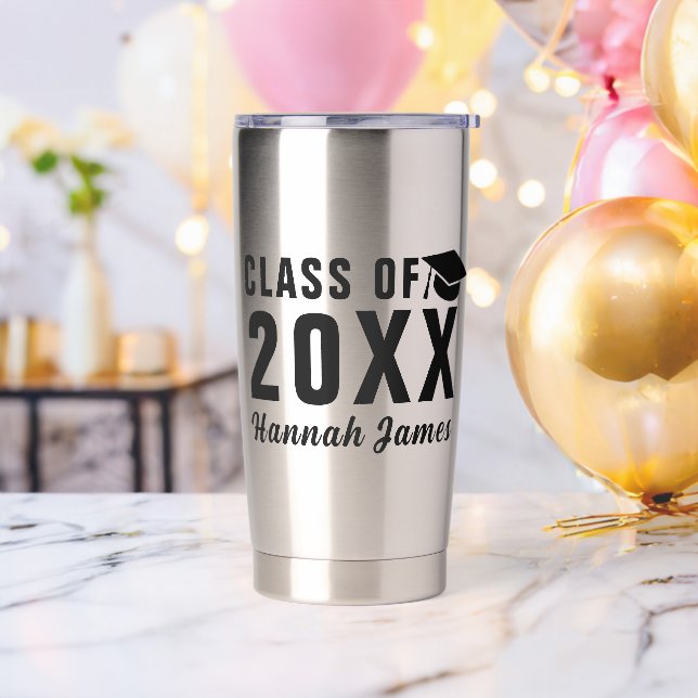 Maßgeschneiderte moderne, fette Klasse von 2025 Ab Thermobecher (Bachelor Party)