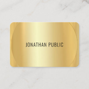Maßgeschneiderte moderne Imitate Gold-Template-Lu Visitenkarte
