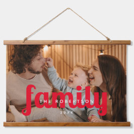 Maßgeschneiderte moderne Lässige Moderne, familiär Wandteppich Mit Holzrahmen