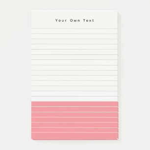 Maßgeschneiderte moderne Minimalistische Mandarine Post-it Klebezettel