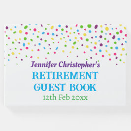 Maßgeschneiderte, moderne Niedlich-farbige Konfett Gästebuch
