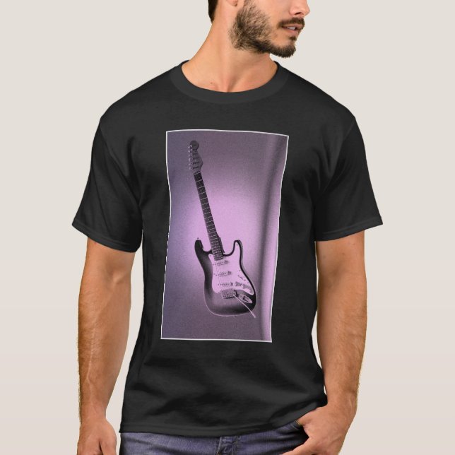 Maßgeschneiderte moderne Pop Art Electric Gitarre  T-Shirt (Vorderseite)