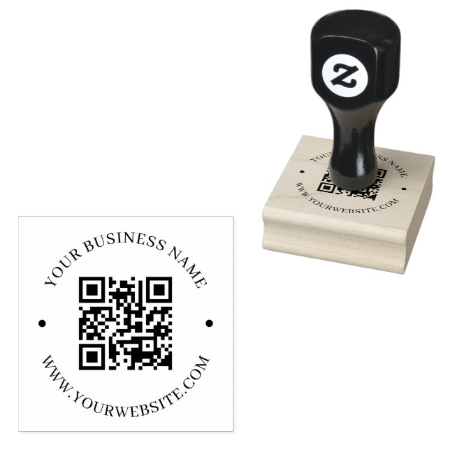 Maßgeschneiderte, moderne QR-Kodizes Gummistempel (Stempel)