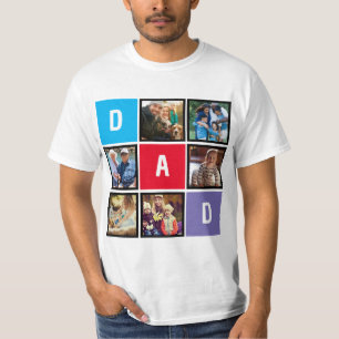 Maßgeschneiderte, moderne Typografie Vater FotoCol T-Shirt