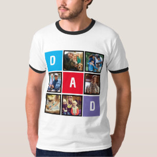Maßgeschneiderte, moderne Typografie Vater FotoCol T-Shirt