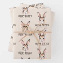 Maßgeschneiderte, moderne Wasserfarbe Niedlich Ost Geschenkpapier Set