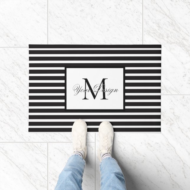 Maßgeschneiderte Monochrome-Türmatte Fußmatte (Indoor)