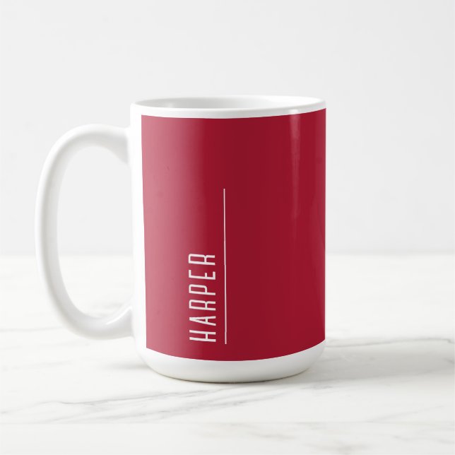 Maßgeschneiderte Monografie, festliche Weihnachten Kaffeetasse (Links)