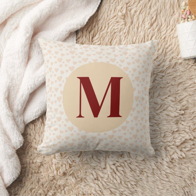Maßgeschneiderte Monogramm mit Herz für Kinderzimm Kissen (Decke)