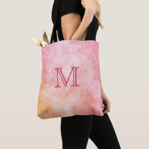 Maßgeschneiderte Monogramm Watercolor Splash Tasch