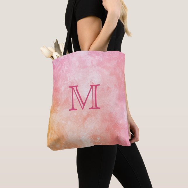 Maßgeschneiderte Monogramm Watercolor Splash Tasch (Von Nahem)